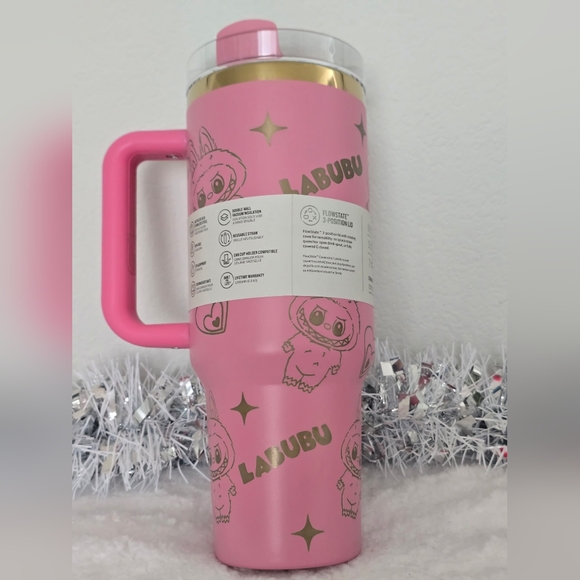 Stanley Pink and Gold Quencher H2.0 Tumbler 40 oz - Picture 2 of 2